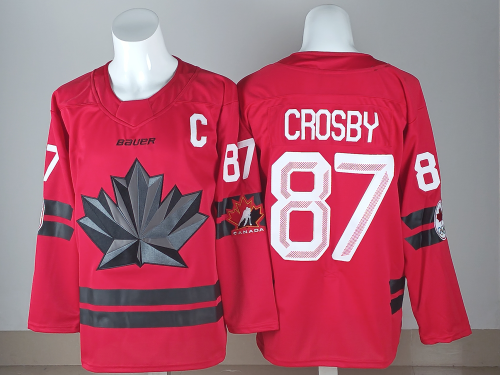 2026 Team Canada Olympics Hockey Red New Pattern Jersey