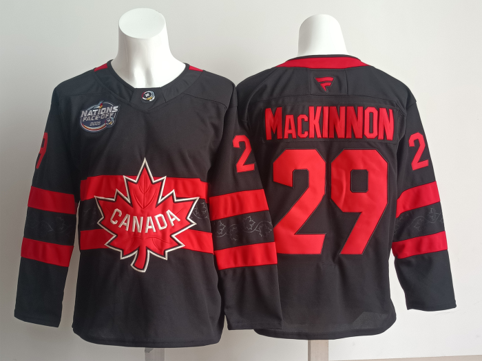 Canada Black 2025 4 Nations Face Off Premier Jersey