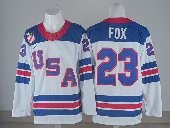 2026 Team USA Olympics Hockey White New Pattern Jersey