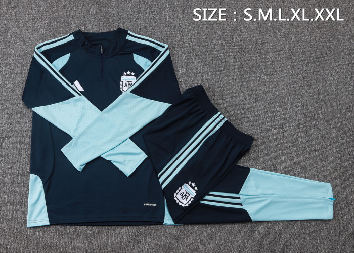 26-27 Argentina High Quality Half Pull Tracksuit