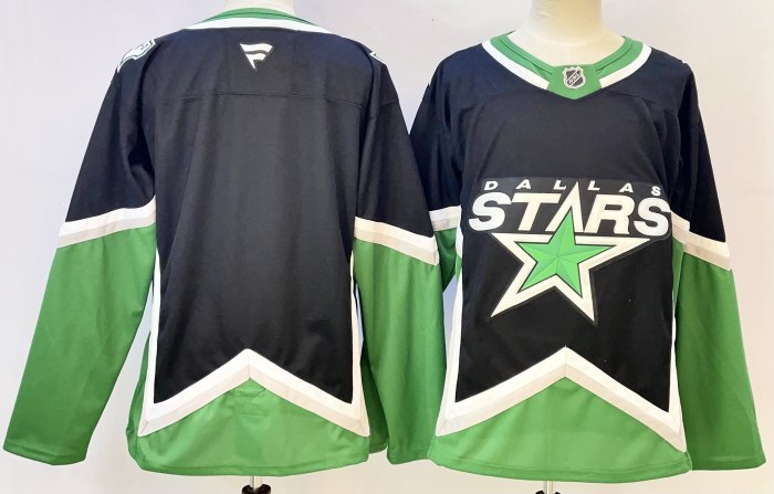 NHL Dallas Stars Deep Blue New Pattern Jersey