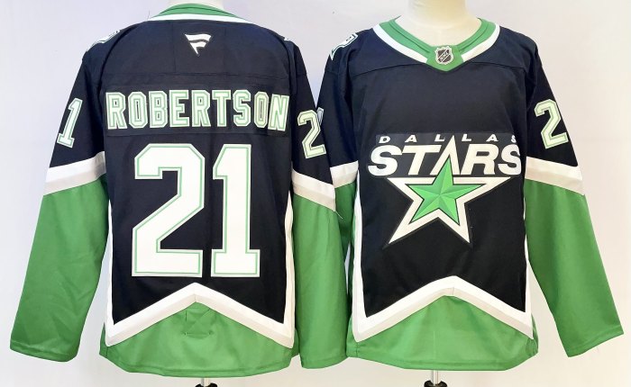 NHL Dallas Stars Deep Blue New Pattern Jersey