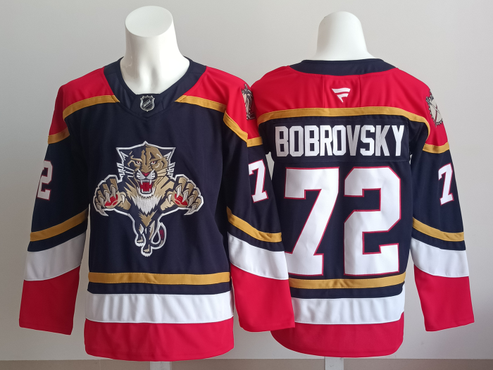NHL Florida Panthers Deep Blue New Pattern Jersey