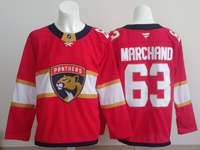 2025 NHL Florida Panthers Red New Pattern Jersey