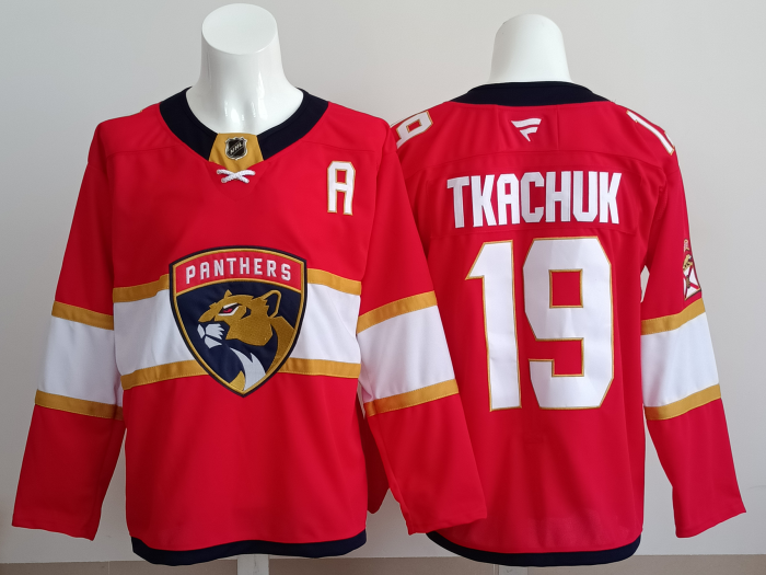 2025 NHL Florida Panthers Red New Pattern Jersey