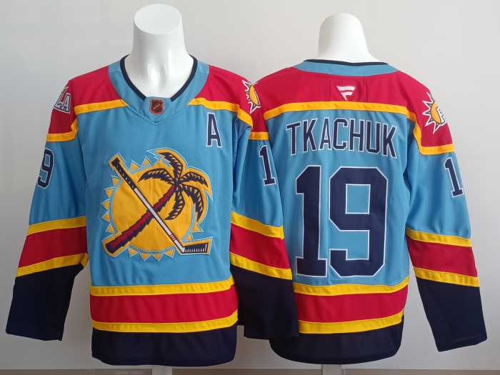 NHL Florida Panthers Light Blue Retro Jersey