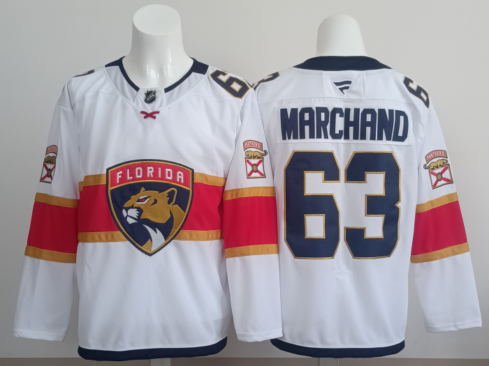 NHL Florida Panthers White New Pattern Jersey