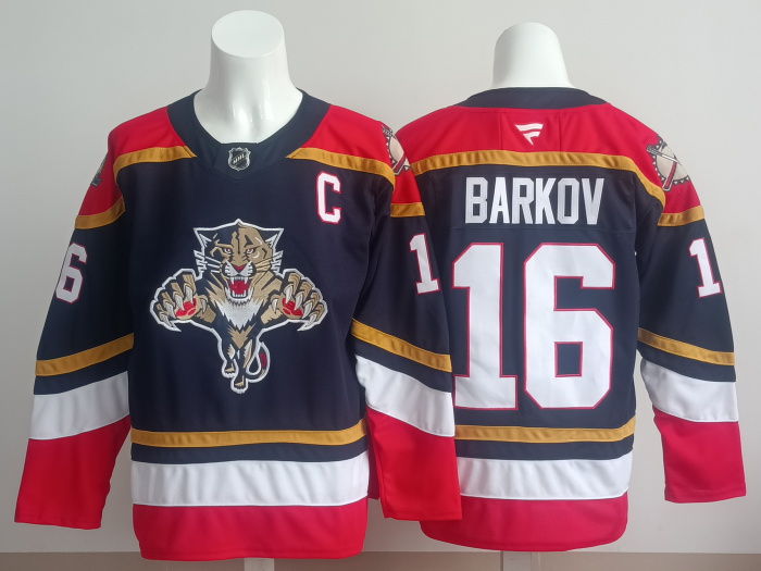 NHL Florida Panthers Deep Blue New Pattern Jersey