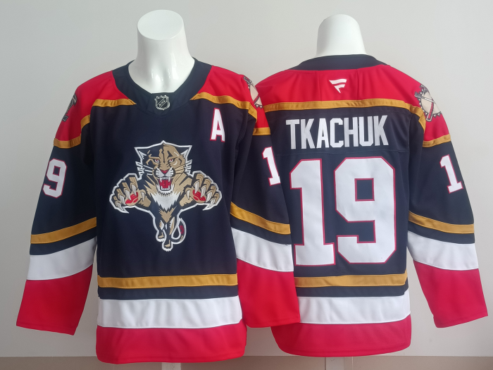 NHL Florida Panthers Deep Blue New Pattern Jersey