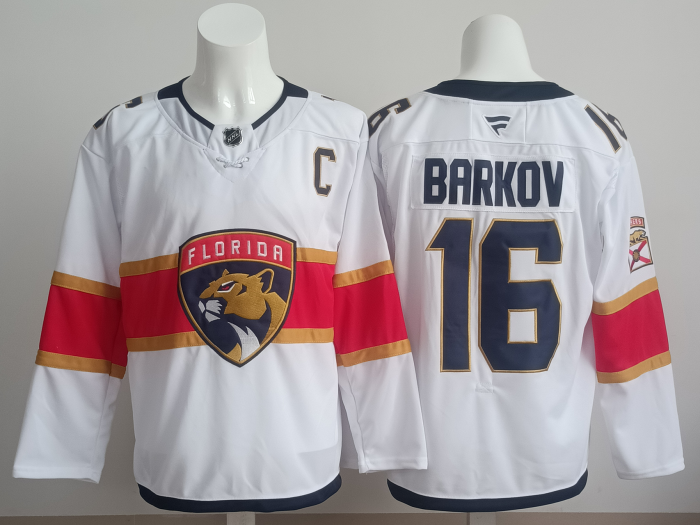 NHL Florida Panthers White New Pattern Jersey