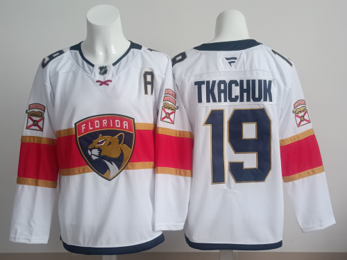 NHL Florida Panthers White New Pattern Jersey