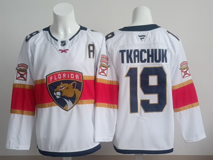 NHL Florida Panthers White New Pattern Jersey