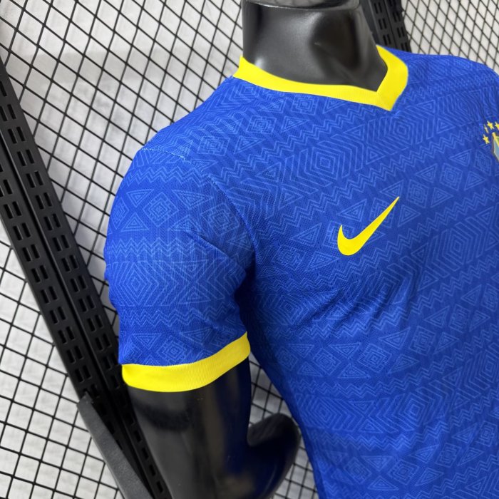 2026 Brazil Blue Special Edition Player Version Soccer Jersey