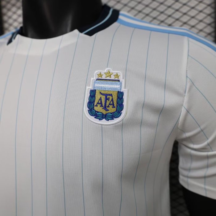 25-26 Argentina White Casual Version Player Version Soccer Jersey