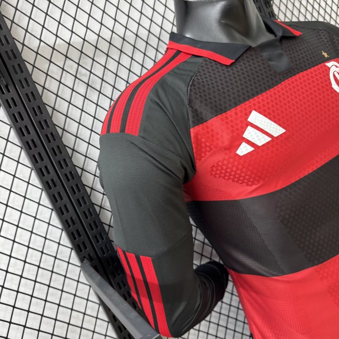 2026 Flamengo Home Long Sleeve Player Version Soccer Jersey(长袖)