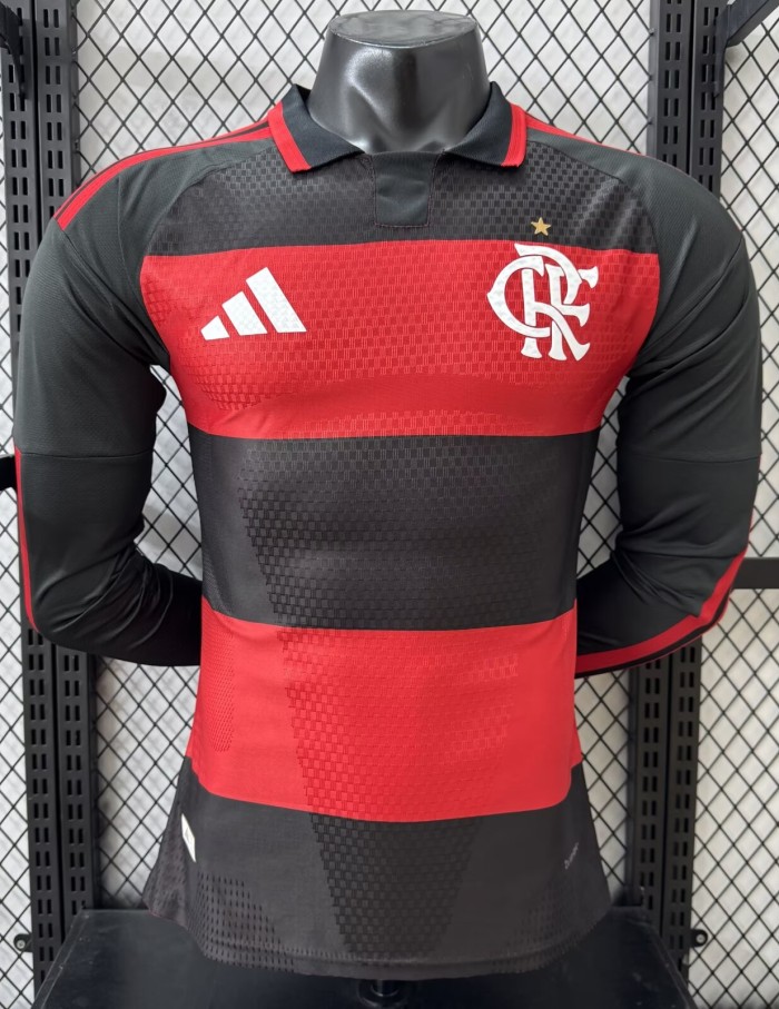 2026 Flamengo Home Long Sleeve Player Version Soccer Jersey(长袖)