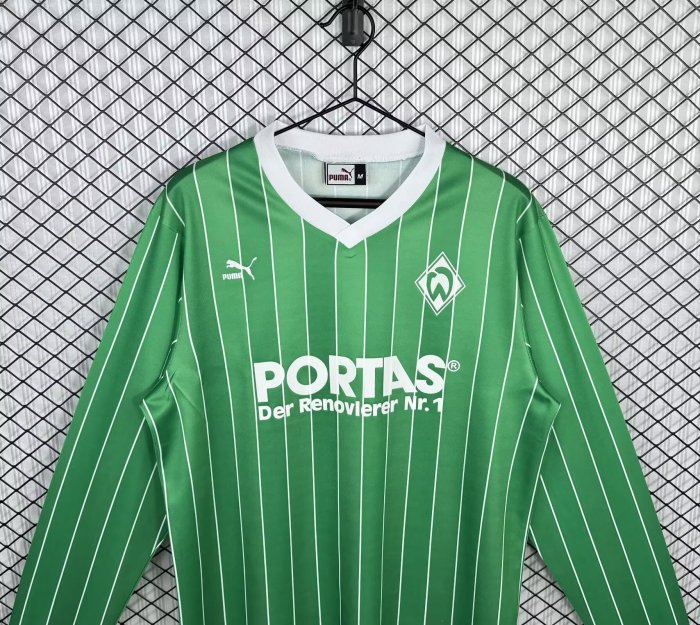 1988-1989 Leverkusen Away Long Sleeve Retro Soccer Jersey