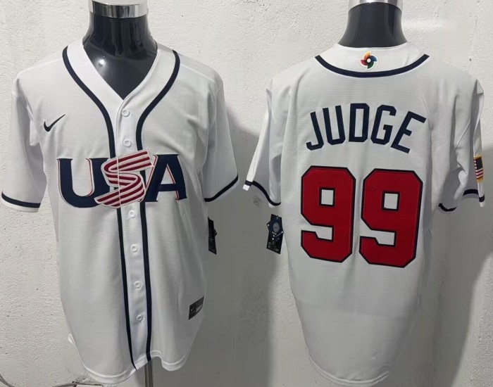 2026 World Baseball Classic USA Team White Home Jersey