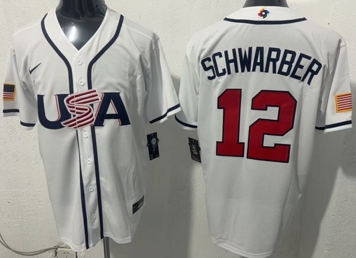 2026 World Baseball Classic USA Team White Home Jersey