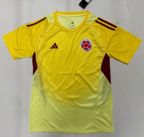 25-26 Colombia Yellow GoalKeeper Fans Soccer Jersey