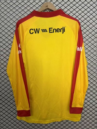 25-26 Galatasaray Yellow Long Sleeve Fans Soccer Jersey (长袖)