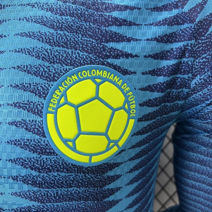 2026 Colombia Away Long Sleeve Player Version Soccer Jersey*长袖球员
