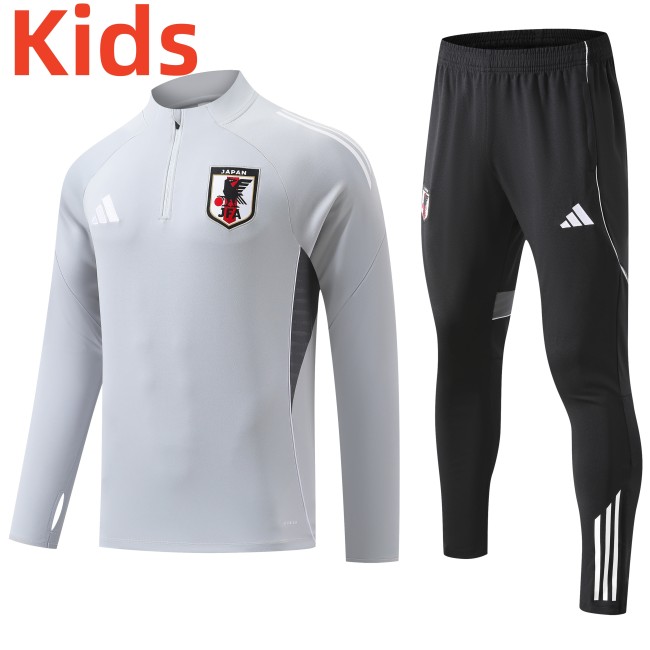 25-26 Japan High Quality Kids Half Pull Tracksuit