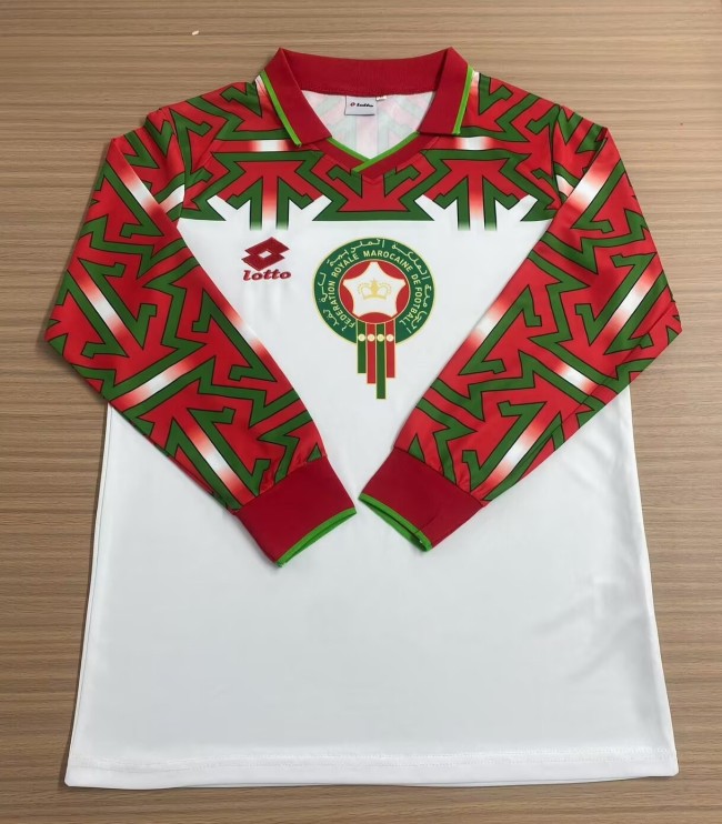 1994-1995 Morocco Third Long Sleeve Retro Soccer Jersey