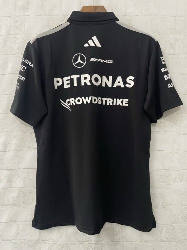 2026 F1 Benz New Pattern Short Sleeve Racing Suit