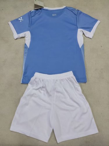 26-27 Man City Home Kids Soccer Jersey