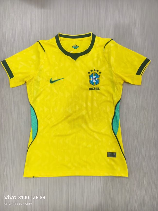 2026 Brazil Home Women Fans Soccer Jersey (女)