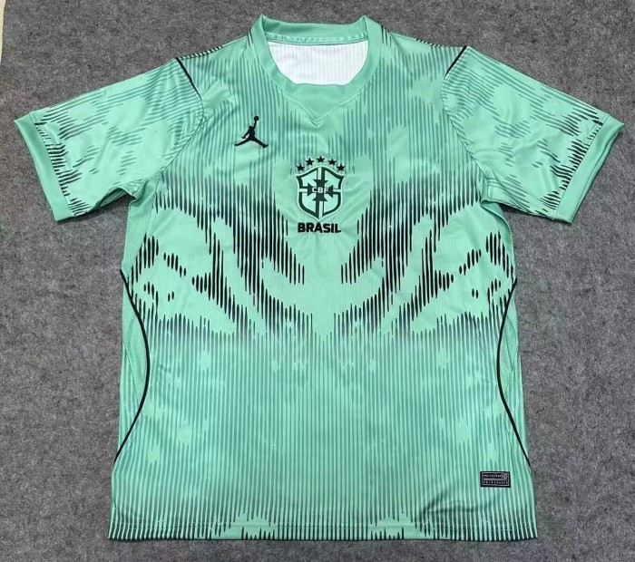 2026 Brazil Green GoalKeeper Fans Soccer Jersey