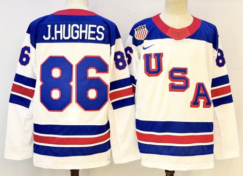 2026 Team USA Olympics Hockey White New Pattern Jersey