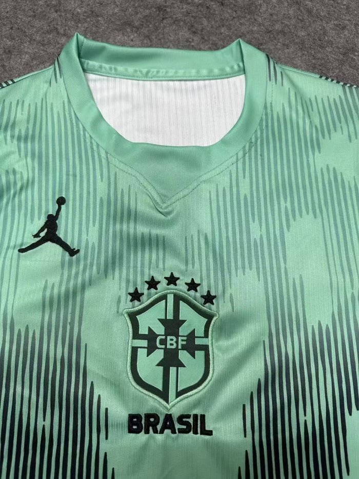 2026 Brazil Green GoalKeeper Fans Soccer Jersey