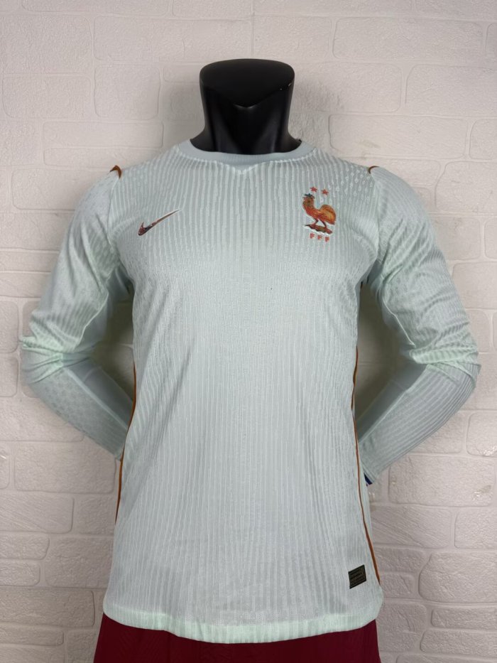 2026 France Away Long Sleeves Player Version Soccer Jersey*长袖球员
