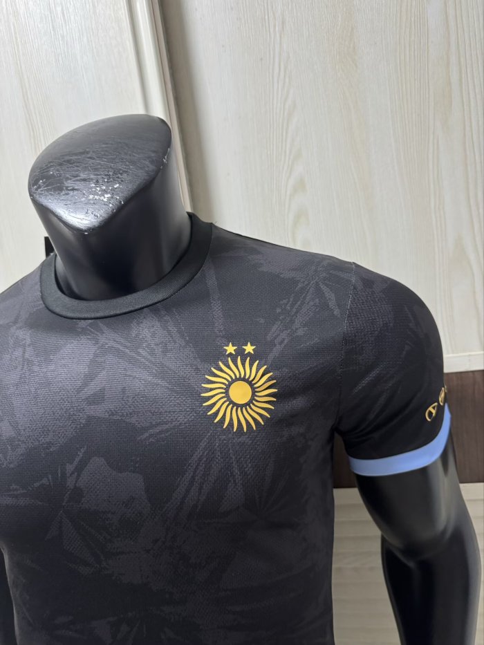 2026 Argentina Black Special Edition Player Version Soccer Jersey