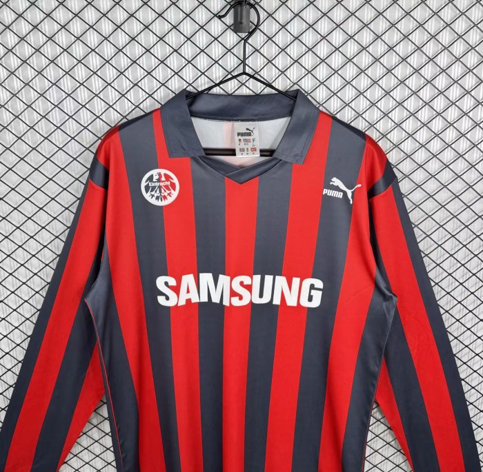 1991-1992 Frankfurt Home Long Sleeve Retro Soccer Jersey