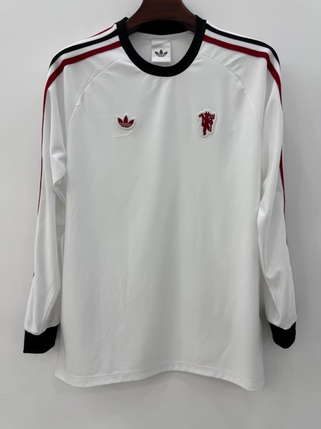 26-27 Man Utd White Long Sleeve Training shirts