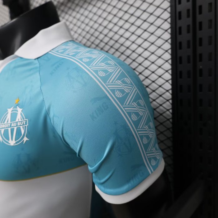 25-26 Marseille King Series #9 Blue Player Version Soccer Jersey