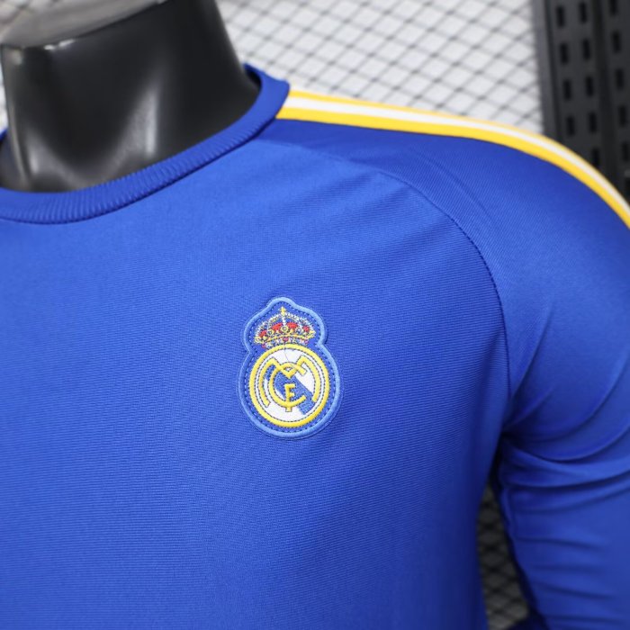 26-27 RMA Blue Long Sleeve Player Version Training shirts*长袖球员
