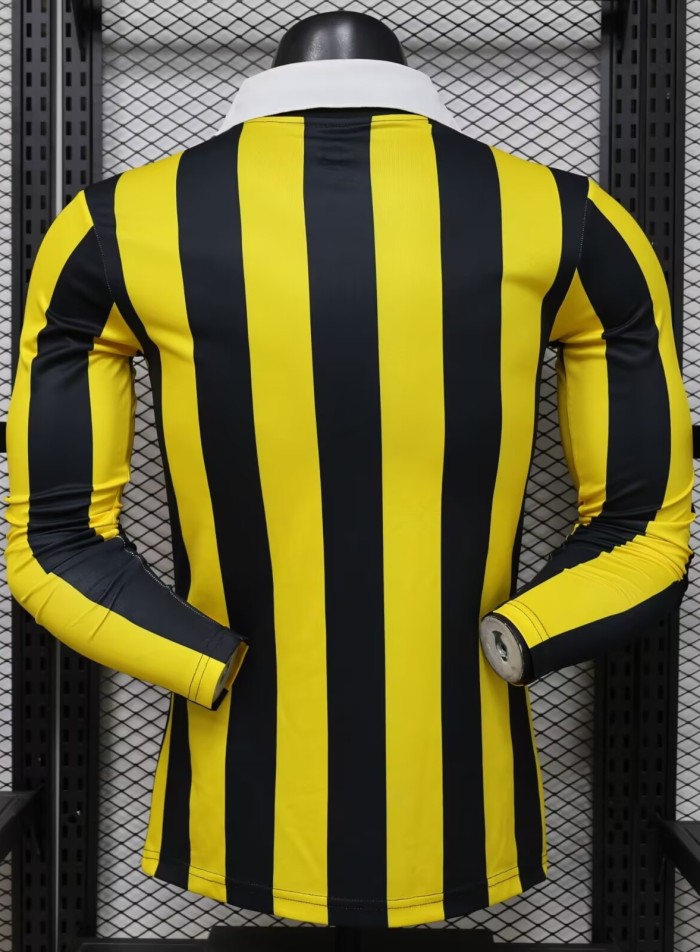 26-27 Ittihad Yellow Special Edition Long Sleeve Player Version Soccer Jersey