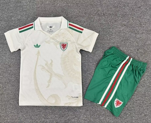 2026 Wales Away Kids Soccer Jersey