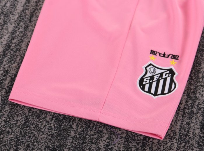 2013 Santos FC Long sleeves Kids Retro Soccer Jersey