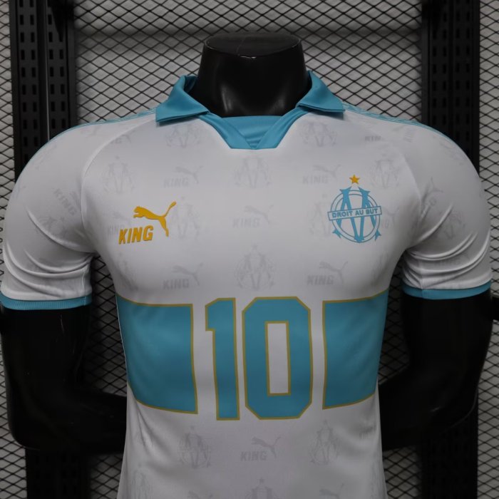25-26 Marseille King Series #10 White Player Version Soccer Jersey