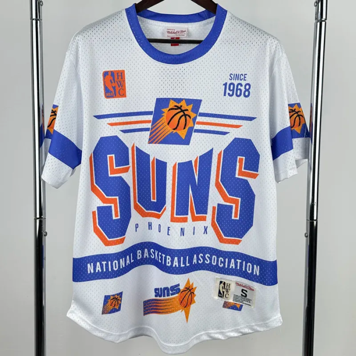 2026 SUNS White Retro High Quality Casual T-Shirt #MN
