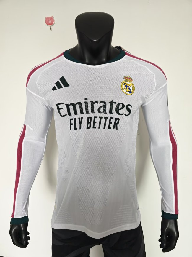 2026 RMA Home Long Sleeve Player Version Soccer Jersey (长袖球员)