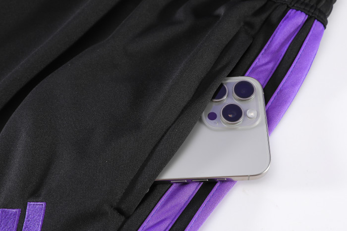 2026 AD Purple Half Pull Tracksuit 