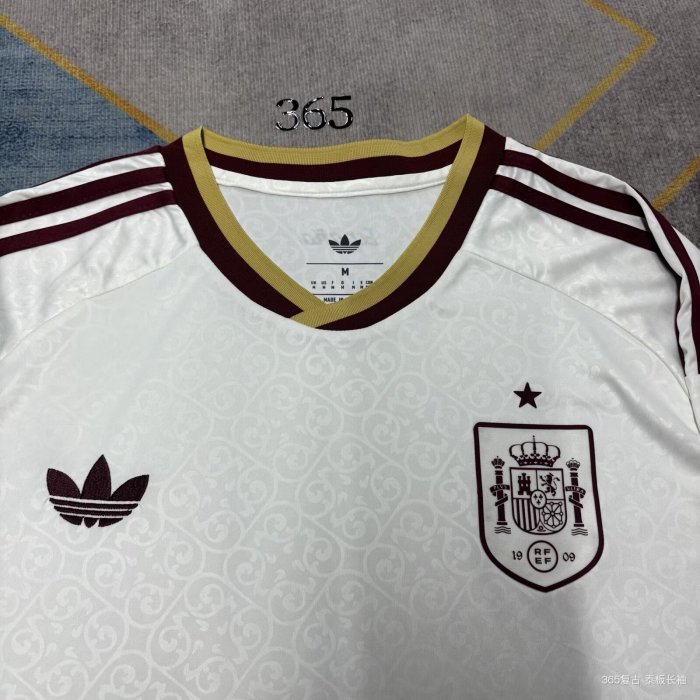 2026 World Cup Spain Away Long Sleeve Fans Soccer Jersey*长袖
