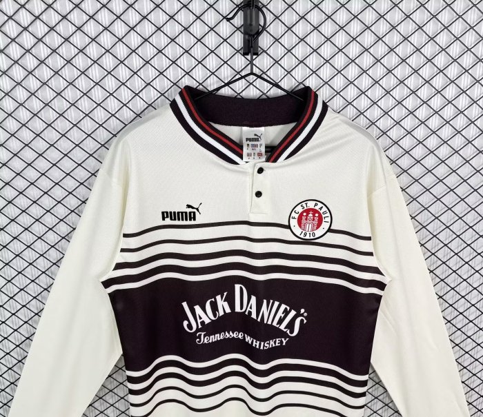 1997-1998 St. Pauli Home Long Sleeve Retro Soccer Jersey
