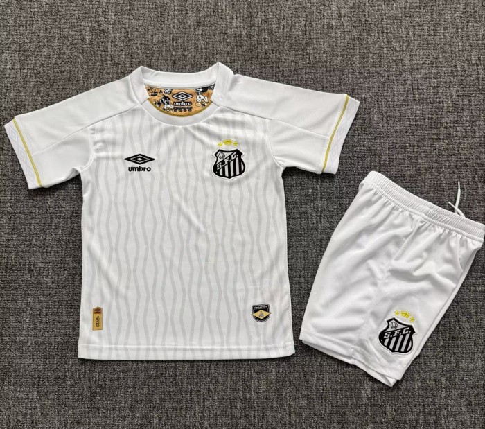 26-27 Santos FC Home Kids Soccer Jersey